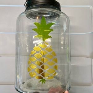 Pineapple glass canisters